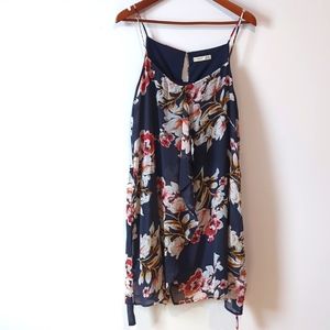 Dex Spaghetti Strap Floral Flowy Dress